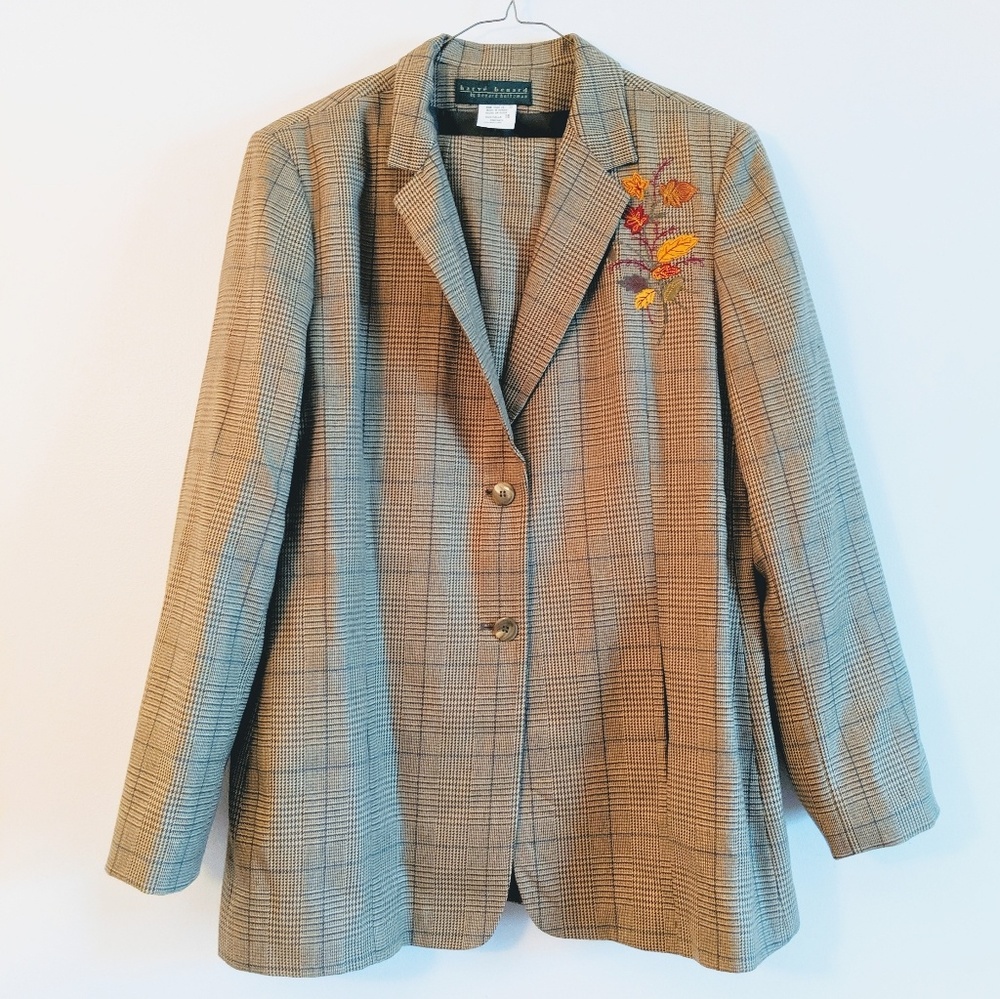 HARVE' BENARD 2 Piece Plaid Pants Suit Size 14